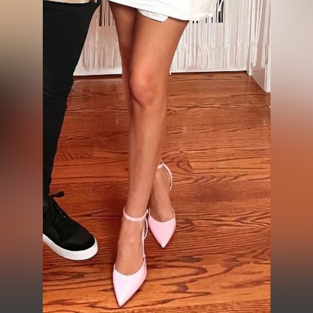 Steve Madden Baby Pink Strap Up Heels